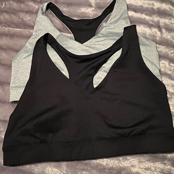 tek gear Other - Women’s Tek Gear workout bras. Set of 2. Gray and Black. Worn once ~ past return